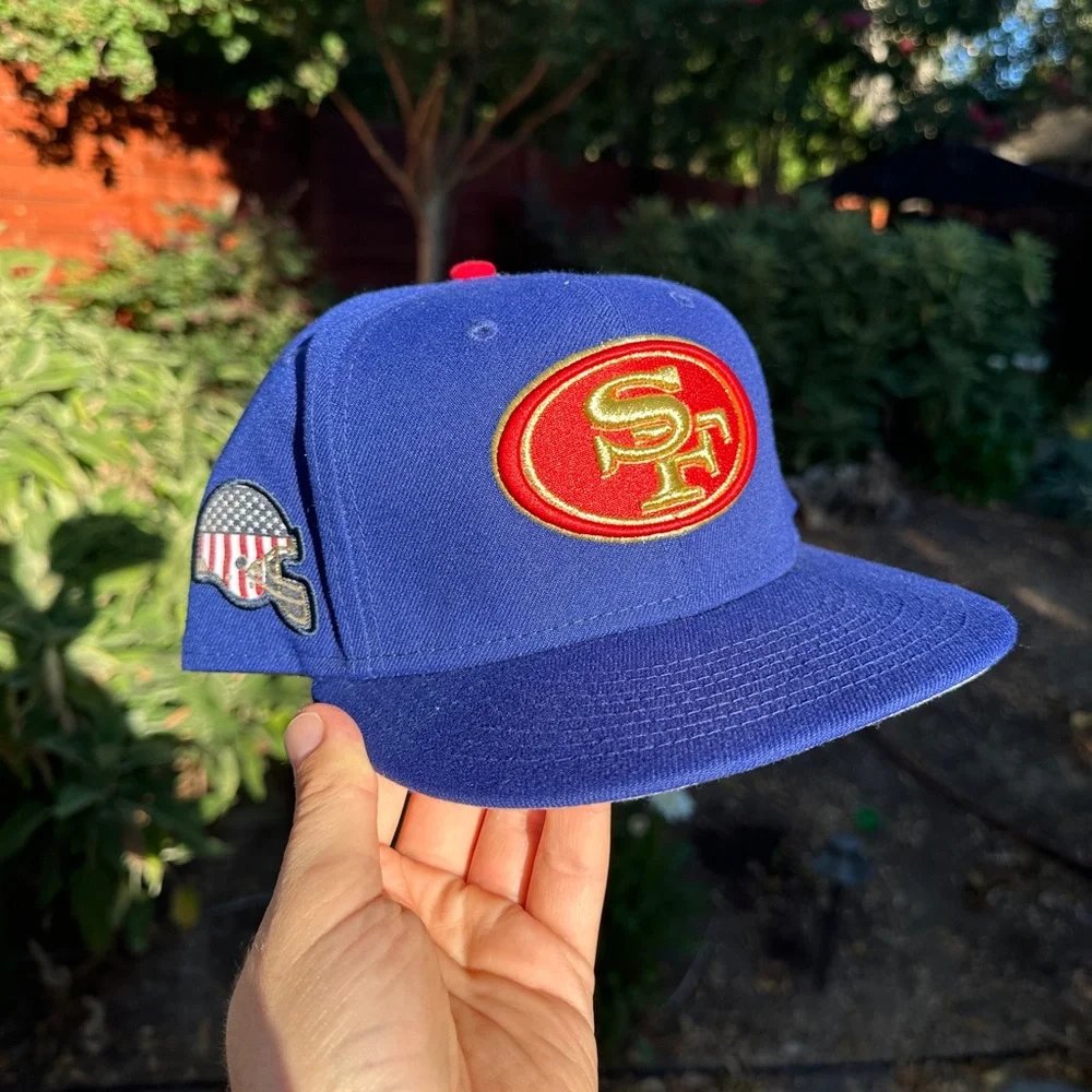 🏈🏟️NFL San Francisco 49ers New Era Fitted Hat 7 1/2 Football Cap🧢🇺🇸 - Picture 4 of 4